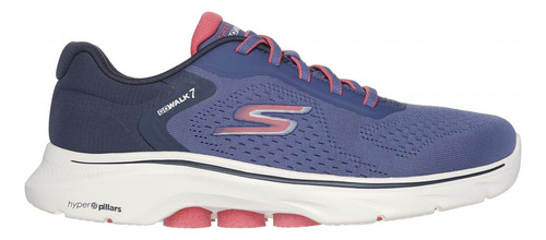 Zapatilla Mujer Go Walk 7 Cosmic Waves Azul Skechers