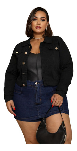 Jaqueta Feminina Jeans Plus Size Jaqueta De Frio 2019