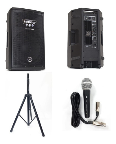 Cabina Activa Soundpower L315d-plus 15 18000w +base+microfon