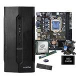 Pc Cpu Intel I5 3470 H61 8gb Ssd 240gb 200w Teclado E Mouse