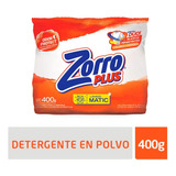 Jabón En Polvo Zorro Plus Matic 400 G.