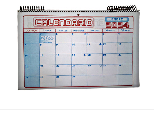 Almanaque Calendario Horizontal De Pared Organizador 2024