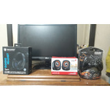 Monitor De Pc, Auriculares, Joystick Y Parlantes De Pc