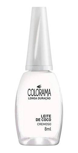 Esmalte Cremoso Colorama Branco Francesinha Leite De Coco