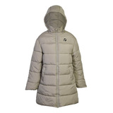 Campera Topper Bs Puffer Long Ii Mujer Beige Humu