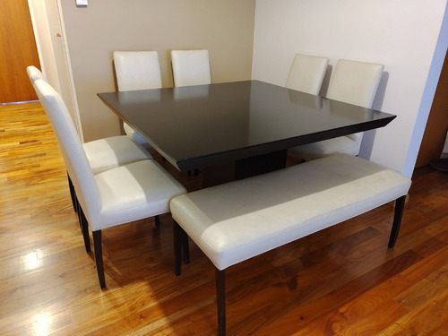 Mesa Comedor Con 6 Sillas Y 1 Banqueta