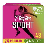 Playtex Sport 48 Tampones Deportivos Regular/superabsorbente