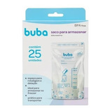 Kit 25 Sacos Para Armazenar Leite Materno 200ml - Buba