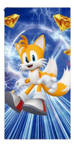 Painel Lateral Em Tecido 2x1 Apenas Frente - Sonic