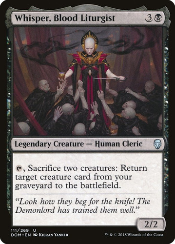 Cartas Magic Whisper, Blood Liturgist Dominaria Mtg Bsas