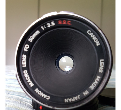 Canon Fd S.s.c. 50mm F/3.5 Macro (montura Canon Ef)