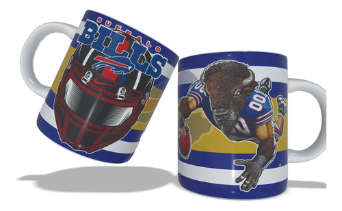 Taza Bills De Buffalo . Regalo Para Fan De Fútbol Americano