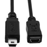 Cable De Extension Mini Usb Macho A Hembra | 1,5 M / Negro