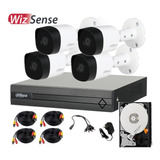 Kit Dvr 4 Camaras Bullet Dvr Alta Definicion 500gb Wizsense