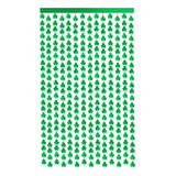 Cortina Festiva De Oropel Verde Para Decoración De Puertas