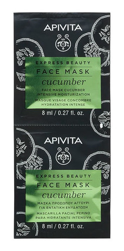 Express Beauty Mascarilla Facial Pepino - Apivita 2 Unidades