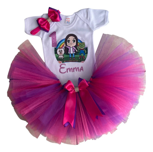 Tutu Conjunto Bebé Rana René De Lara Campos Personalizado