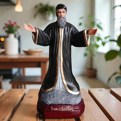 San Chárbel Imagen Religiosa 30 Cm Escultura Resina | Meses sin interés