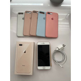  iPhone 8 Plus 64gb Oro Rosa-excelente Estado-con Accesorios