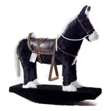 Cavalo Cavalinho Brinquedo Infantil Balanço Lindo Cor Preto