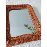 Marco De Pared De Rattan Rectangular - 19x24 Cm