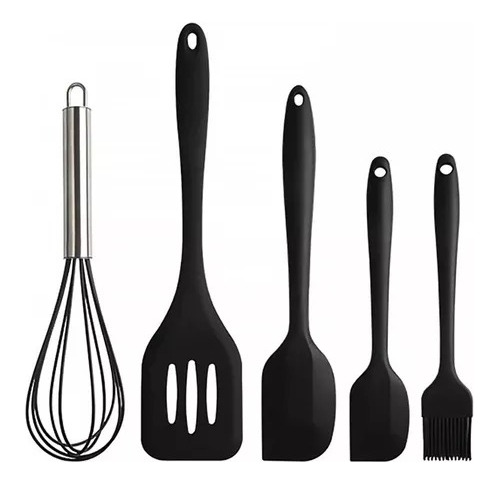 Utensilios De Cocina Silicona Con Núcleo De Acero Set De 5