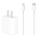 Cargador Apple 18w Tipo C Para iPhone iPad Carga Rápida