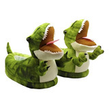 Pantuflas Dinosaurio T-rex Jurásico Felpa Sandalias Chanclas