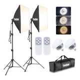 Torjim Softbox Kit De Iluminación Para Fotografía, Ilumin.