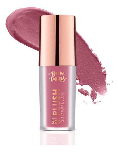 Batom E Blush 2 Em 1 Bt Plush Mauve Bruna Tavares