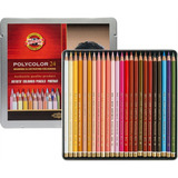 Lapices Colores Profesionales Koh-i-noor Polycolor Lata X 24