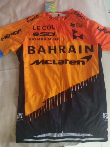 Camisa Ciclismo Masculina Bahrain Mclaren Tamanho M