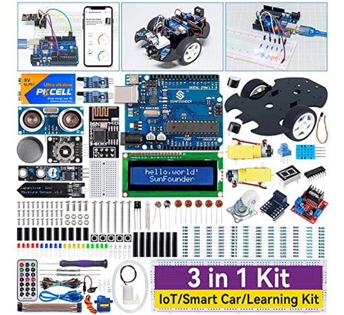 Kit De Inicio Definitivo Para Iot, Coche Inteligente, Aprend