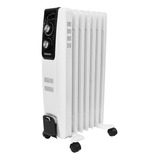 Aquecedor Elétrico A Óleo Portátil 1500w Silencioso Cor Branco 110v