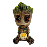 Adorno Para Nido De Acuario Baby Groot, Jarrón, Porta Treco