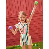 Jumpsuit Mono Arcoiris Shein Kids Envio Incluido