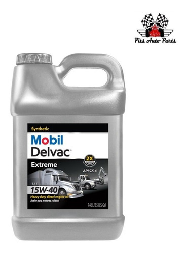 Aceite Mobil Delvac 15w40 Extreme Diesel Sintético 9.46lts