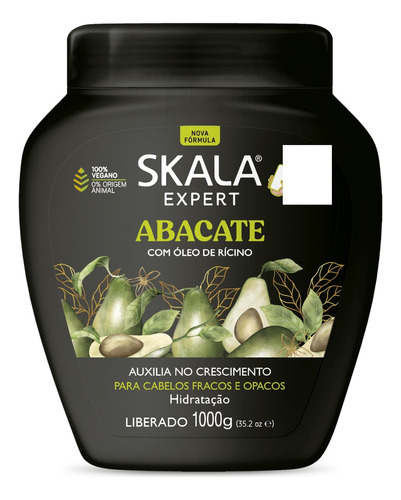 Skala Creme De Tratamento Abacate Liberado Para Co-wash