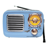 Radio Am/fm Vintage Nisuta Con Bluetooth/mp3/aux Nsrv15