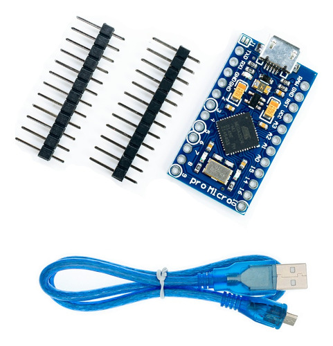 Tarjeta Leonardo Pro Micro 16mhz Compatible Arduino + Cable