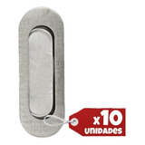 Cubeta Manija Rectangular Oval Embutir Acero Inoxidable X10