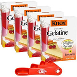 Gelatina - Knox Gelatine Unflavored Clear, 1 Oz (paquete De 