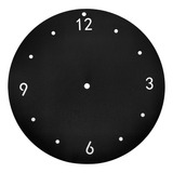 Reloj De Pared Negro De Aluminio Para Bricolaje, Panel De Re