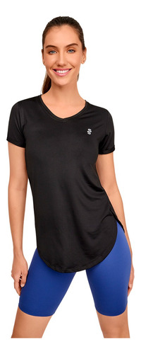 Blusa Dama Negro Deportivo Cuello V 328-84