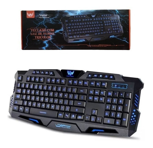 Teclado Gamer Retroiluminado Altomex A-gk200 Cor De Teclado Preto Idioma Português Brasil