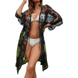 Mujer Vestido De Playa Encaje Verano Cubre Bikini Pareos