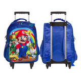 Mochila Infantil Super Mario Carrinho Reforçada Toys 2u