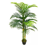 Planta Palmera Artificial 1.40m Con Maceta Plastico 