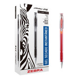 Boligrafo Zebra J-roller Rx 8602 Punto Fino .5mm Rojo 12pzas