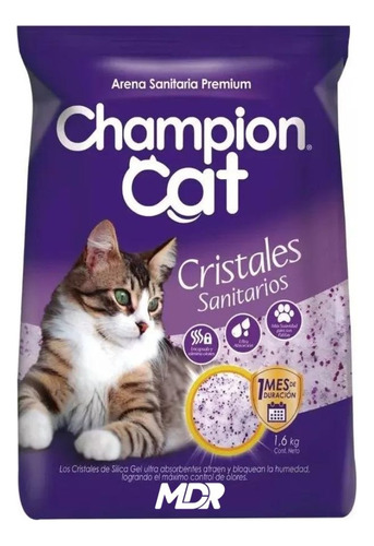 Champion Cat Arena De Cristales Sanitaria 1,6kg | Mdr